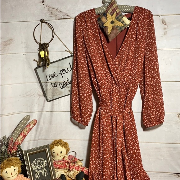 J. Crew Dresses & Skirts - J Crew; Copper Maxi Granny Dress; 10